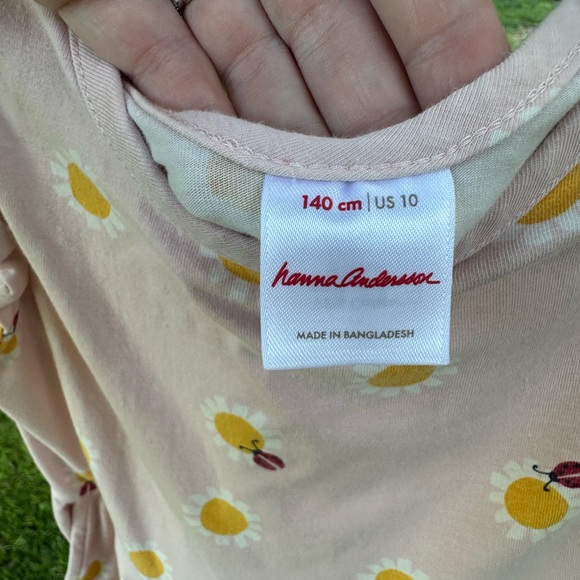Hanna Andersson Dress Bundle |  Floral & Lady Bug Print | Size 140 & 10 - Picture 6 of 6